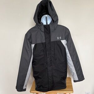 Under Armour Westward 3in1 Charcoal and Black Hooded Jacket Size XL